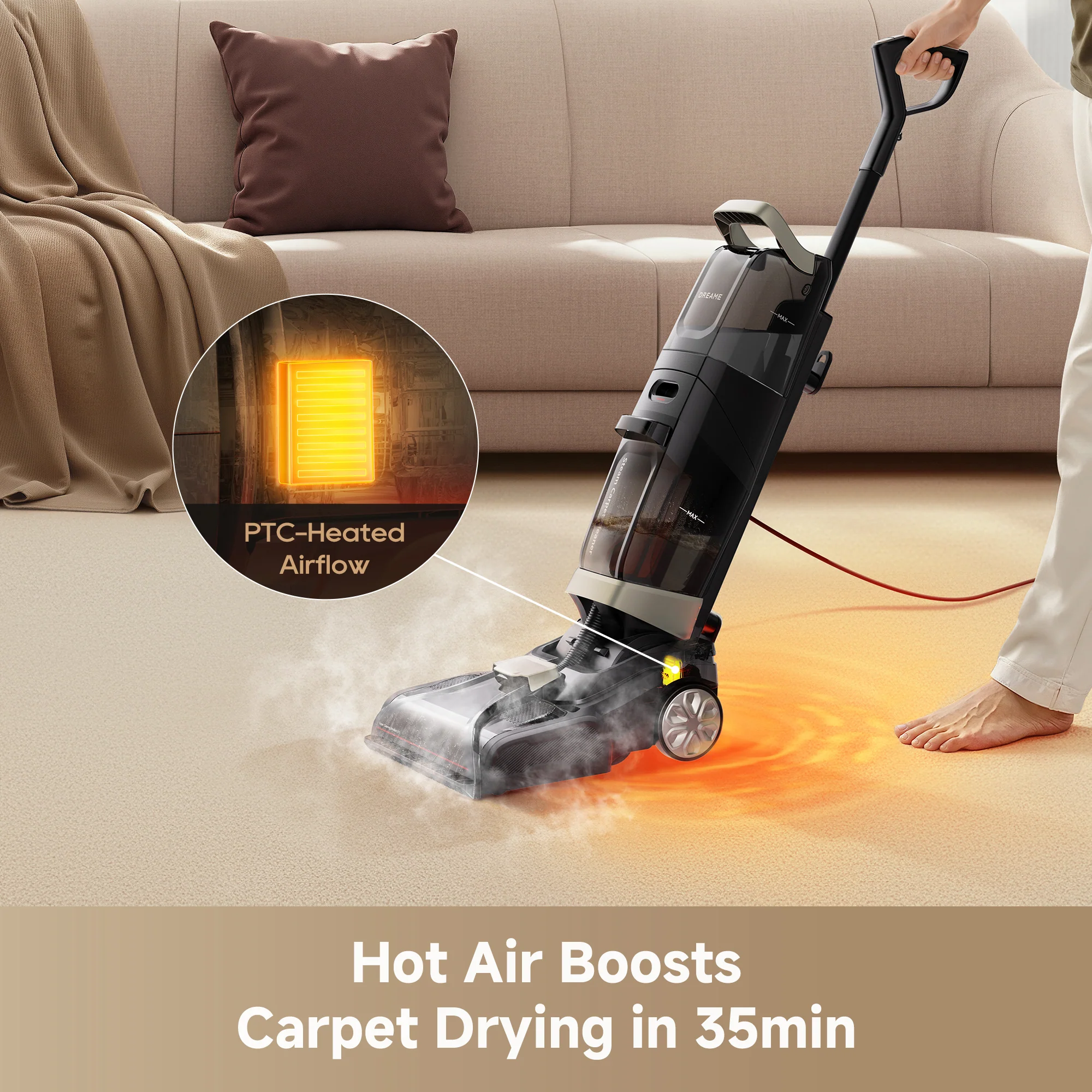 Dreame CU20 Pro Steam Carpet Cleaner - Image 7